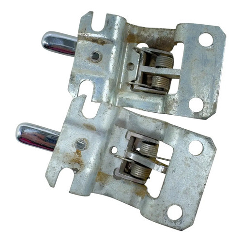 Par Macaneta Interna Porta Volkswagen Brasilia Original Prateado Dianteira