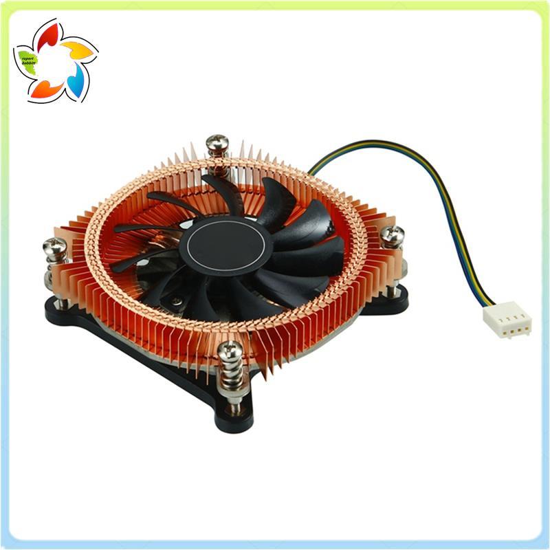 All-Coppe CPU Radiador HTPC Chassi Ventilador Silencioso Controle De Temperatura Ultra-Fino Mini Fácil De Usar