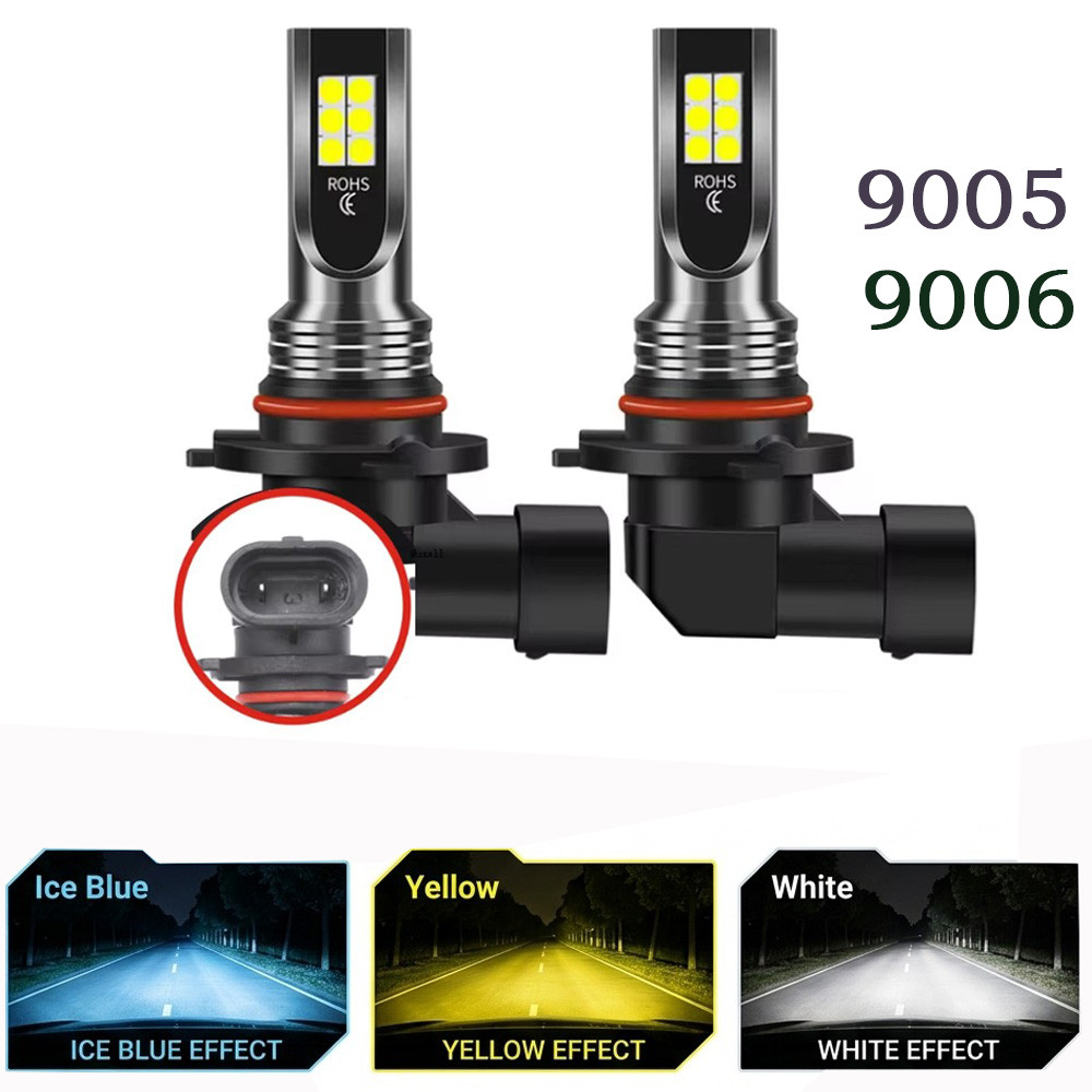 2 Pçs 9005 HB3 9006 HB4 Carro LED Farol H7 H4 H8 H9 H11 Super Brilhante Lâmpadas Automáticas H1 H3 Luz De Circulação Diu