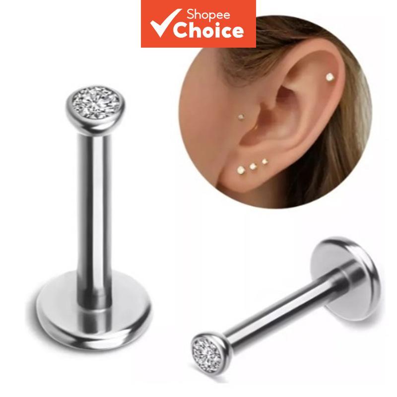 Broca para perfuração labial, brinco em forma de tigela, brinco para o osso da orelha, acessório de perfuração corporal