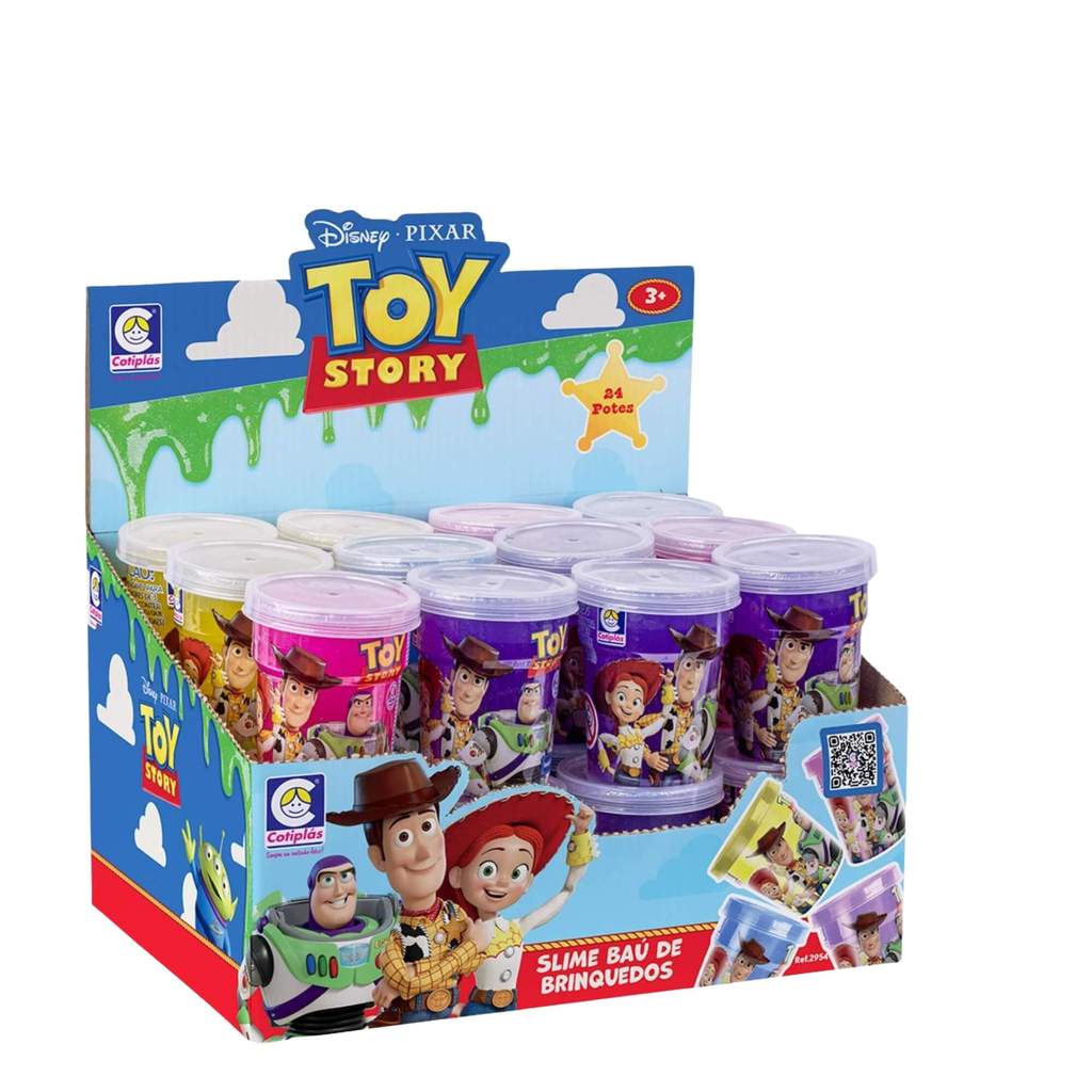 Slime Toy Story Baú de Brinquedos Glitter Sortido Cotiplás - 2931