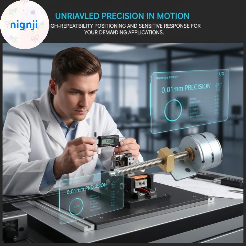 Nignji Alta Eficiência 15MM 2 Fases Micro Motor De Passo 4 Fios Eixo De Parafuso Atuador Linear Para Sistema De Foco Aut