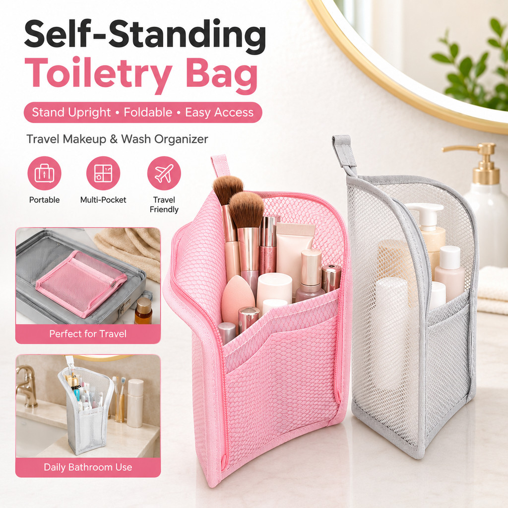 Bolsa De Higiene Pessoal Para Viagem , Organizador De Maquiagem Portátil , Armazenamento De Escova De Dentes