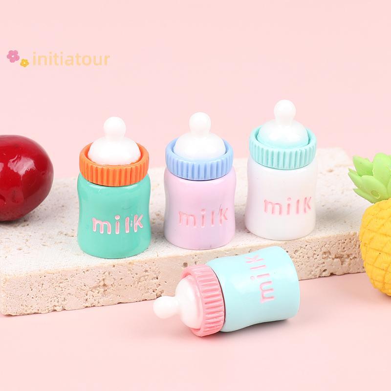 [Init-t] 2 Pçs Bonecas Do Bebê Mamadeira Mágica Manequim Chupetas Garrafa De Leite Para Casa De Boneca Alimentação DIY A