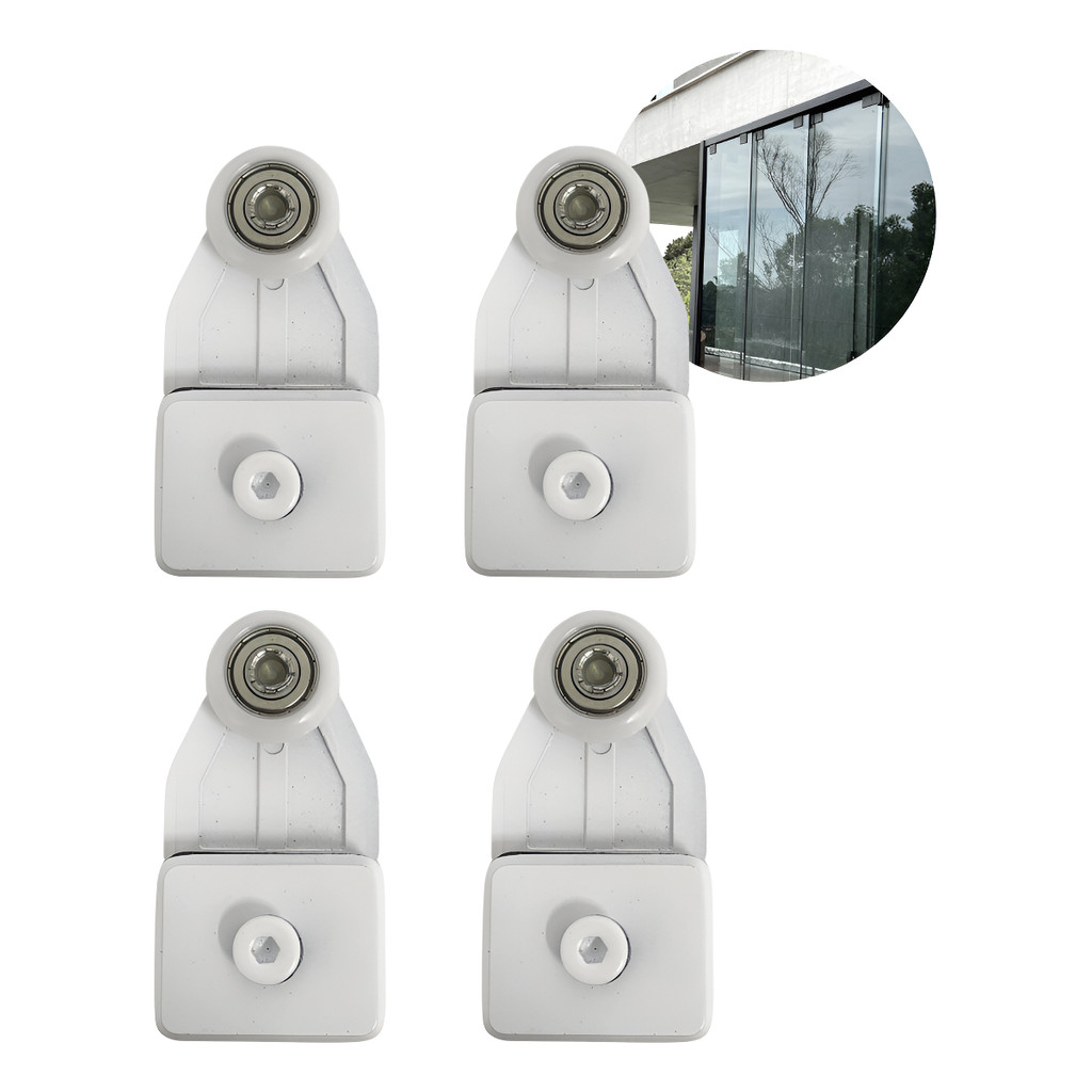 Kit 4 Carrinhos Mini 1126mm Roldana Meia Cana P/porta Correr