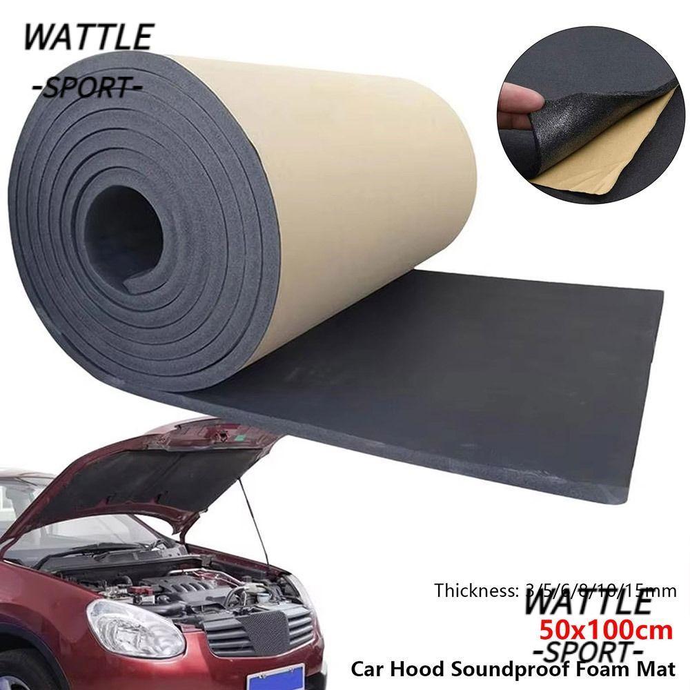 WATTLE 1Roll Tapete De Isolamento Acústico , 3/5/6/8/10/15mm Espuma Amortecedora De Som Com Absorção , Autoadesivo