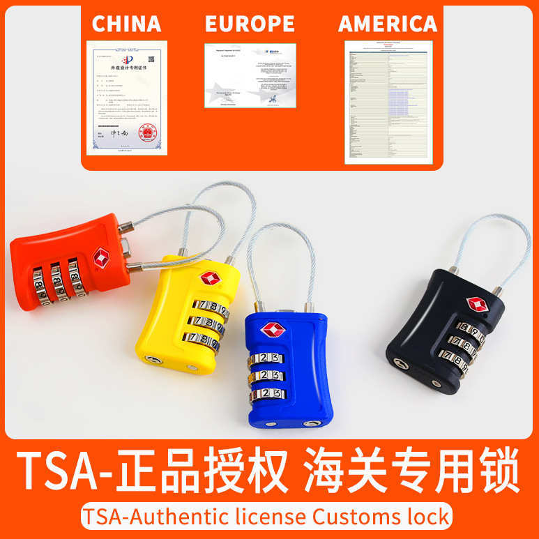 T TSA combinação bloqueio alfândega saco de bagagem bloqueio mochila viagem de alta trilho companhias aéreas europeias n