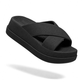 Chinelo Plataforma Feminino Flat Nuvem Sola Grossa Casual