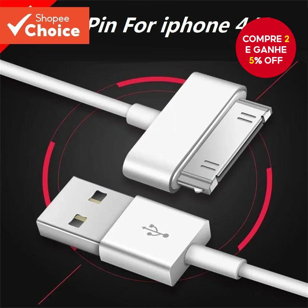 Usb Para IPhone 4 4s 3G 3GS iPad 1 2 3 iPod Adaptador Acessórios Nano Toque Carregamento Cabo De Dados Carregador