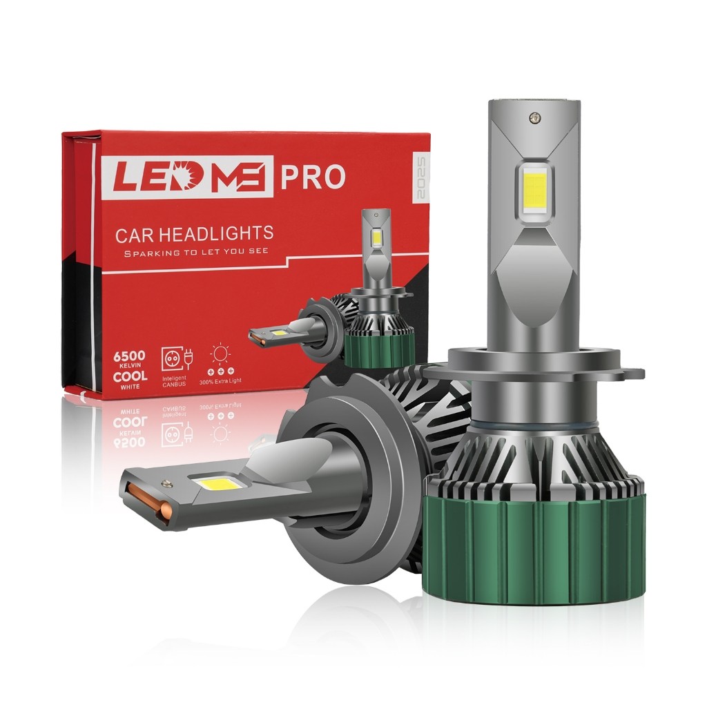 M9PRO Par Lâmpadas Super Led Carro Dc-9-60v H1 H3 H4 H7 H11/H8/H9 9005/HB3.etc  6500K-12w 7200lm