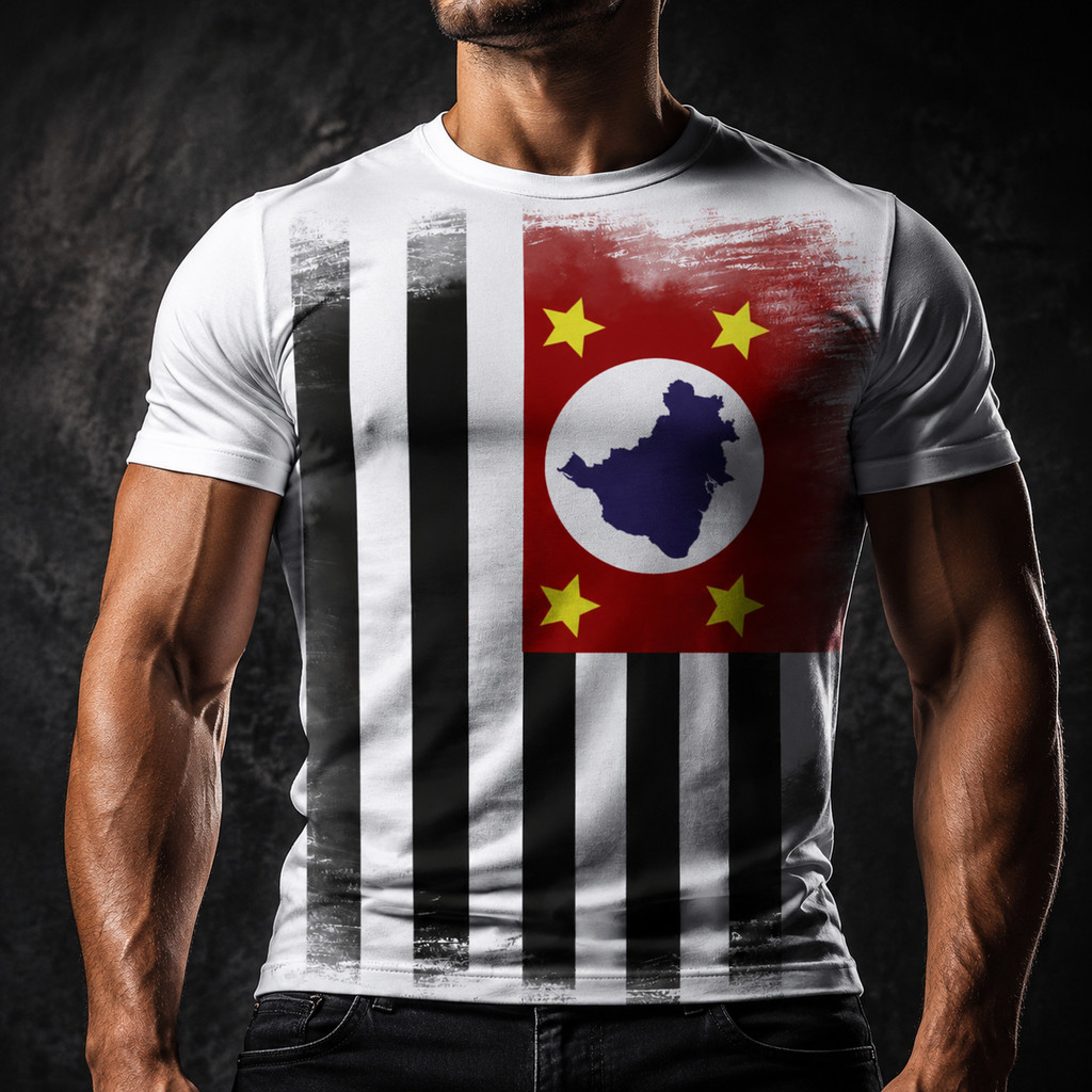 Camiseta Estado São Paulo Bandeira 4 - Dicelli