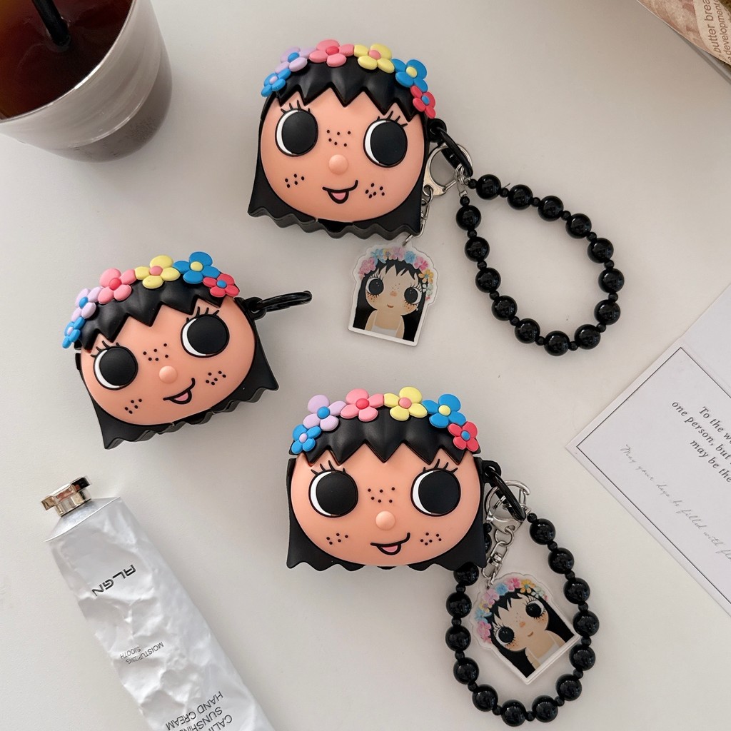 Capa ins Para AirPods , Protetora Fone De Ouvido Apple , Corrente Fofa De Desenho Animado Adequada 4 1/2 Pro/2 3 Antider