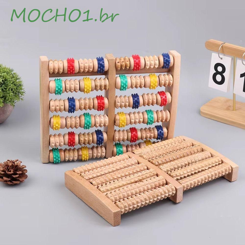Rolo De Massagem Para Pés MOCHO1 , Massageador Ergonômico , Acupressão Manual Colorido De 5/6 Fileiras