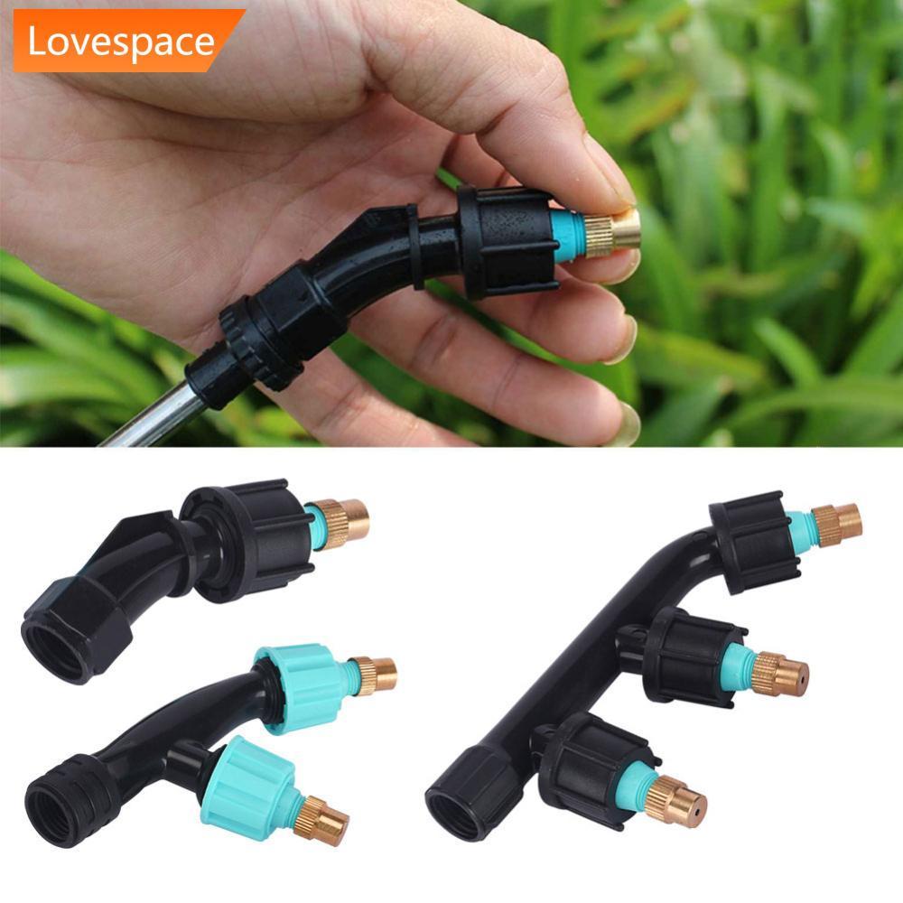 LS-STORE Bocal Pulverizador Atomizador De Cobre Agrícola Único/Duplo/Três Bicos Cabeça Jardim Gramado Irrigação Ferramen