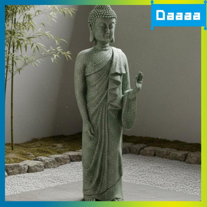 [Zzxitwyq] Estátua De Buda Estética Tranquila Atmosfera Pacífica Estatueta Em Pé Inspiração E Jardim Tranquilo Para Sala