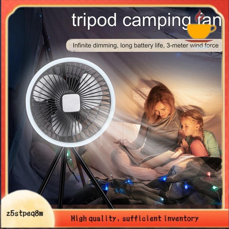 Ventilador De Acampamento 10000mAh Recarregável Desktop Portátil Circulador De Ar Elétrico De Teto Sem Fio Com Tripé De