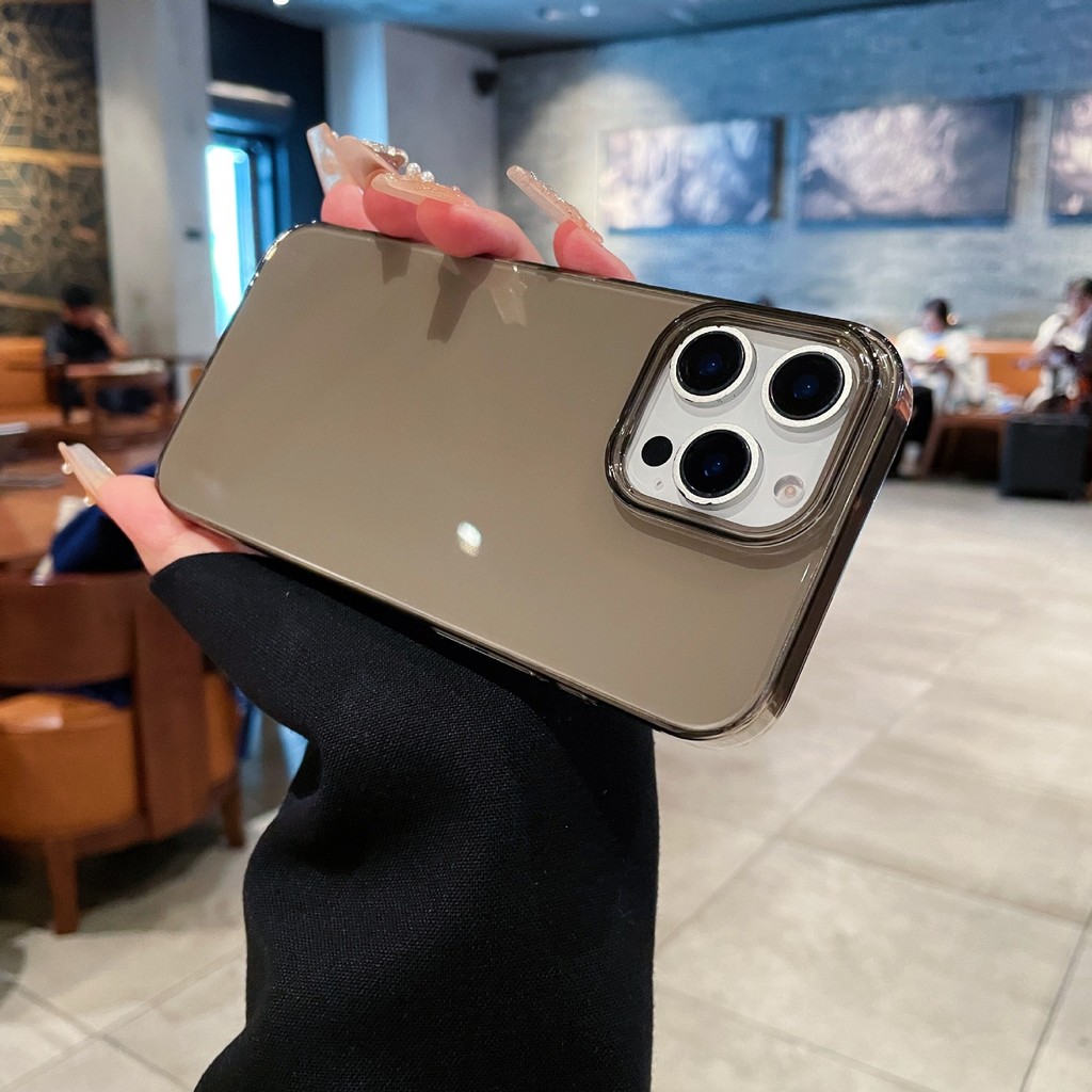 Adequado para iphone17 transparente pc telefone móvel casca dura Apple 16 não-amarelecimento resistente a choques caso d