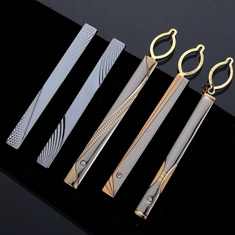 TU Masculino Metal Simples Netie Bule Ouro Prata Cor Gravata Barra Fecho Clipe Braçadeira Laços Pino Moda Requintado Jói