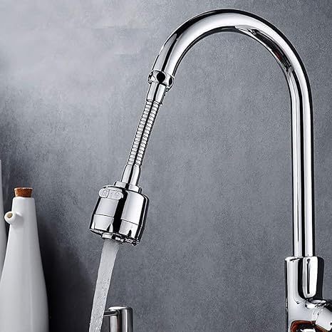 Extensor Giratório 360 Graus Adaptador de Torneira de pia de cozinha Ponta Giratório 360° Adaptador