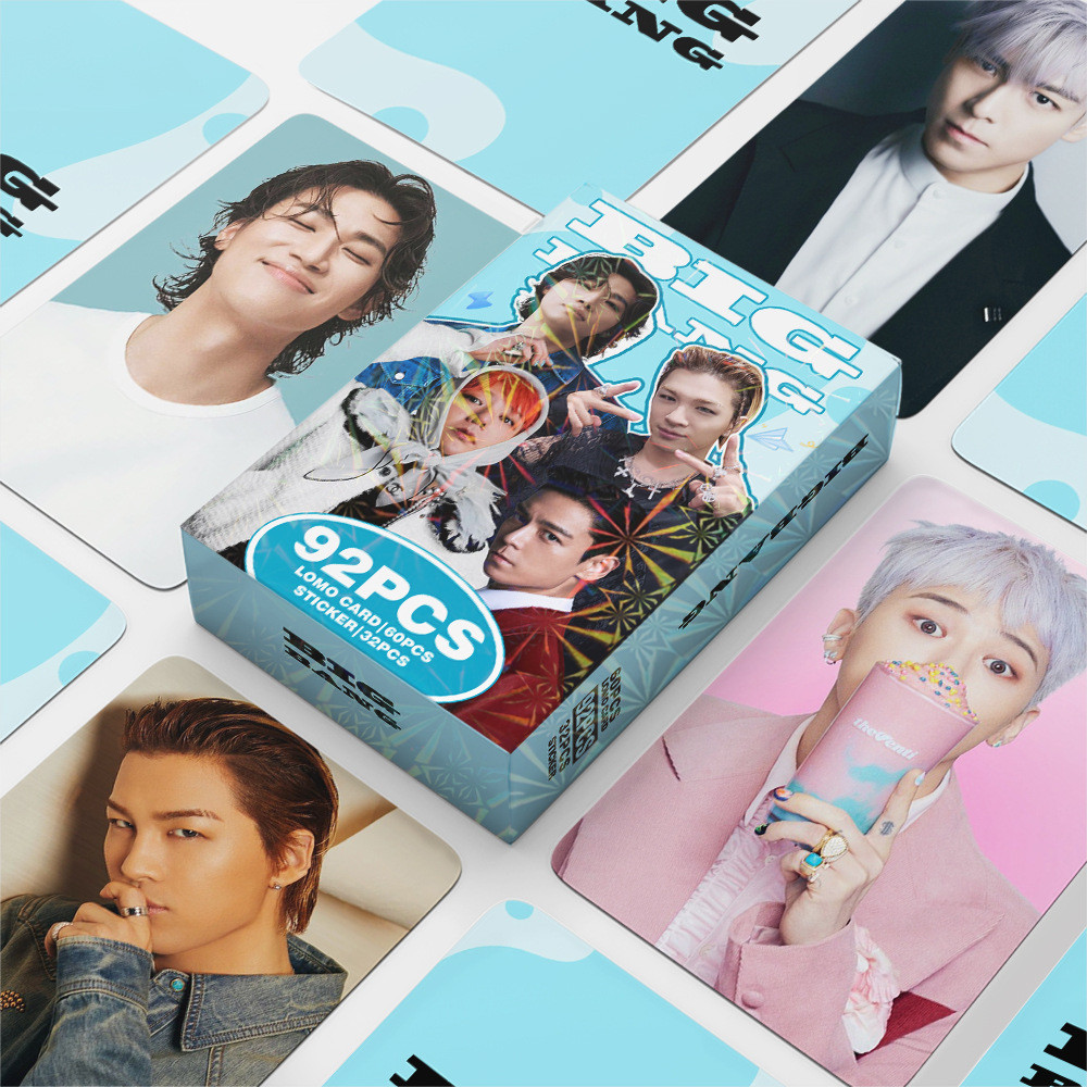 92 KPOP KPOP Photocards BIGBANG Coleção Cartões de fotos Estrela Manual Adesivos Cartões LOMO autoimpressos