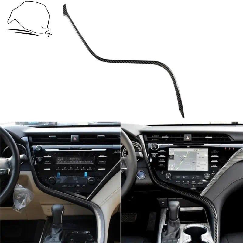 Para Toyota Camry XV70 8th LE XLE V6 GA-K 2018-up Acessórios Painel De Controle Central Faixa De Acabamento Adesivo Inte