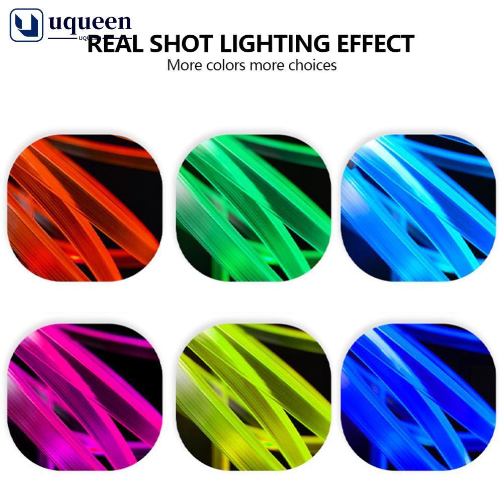UQUEEN 1/2/3/4/5 Metros Carro Multi-Cor Fibra Óptica Luz Ambiente Do RGB Tira LED Para Painel Decoração Interior Humor F