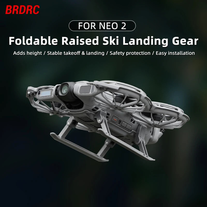 Pés de Aterrissagem Dobráveis para Neo 2, Extensor de Altura Mini de Liberação Rápida para Acessórios do Drone DJI Neo 2