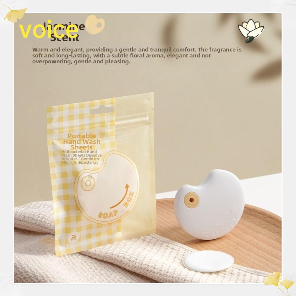 Folhas De Sabão Descartáveis Para As Mãos VOICE , Sabonete Viagem Em Caixa Com Perfume De Limão E Jasmim , Perfumado Lim