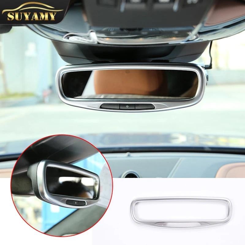 Para Maserati Ghibli/Quattroporte/Levante 2016-2019 ABS Interior Do Carro Espelho Retrovisor Quadro Decorativo Guarnição