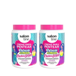 Kit 2 Cremes Para Pentear Definição Alongada Cachos de Sereia 1kg