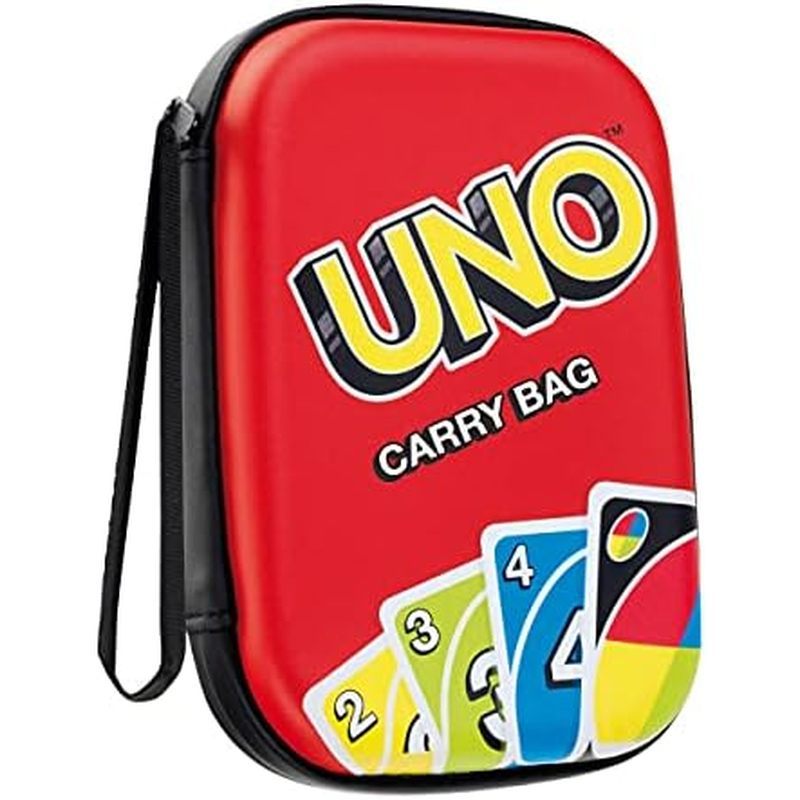 Klein UNO: Carry Bag - Holds Uno Game Cards, Stow The Game Instructions in The Mesh Compartment, Sturdy Zip Up Case