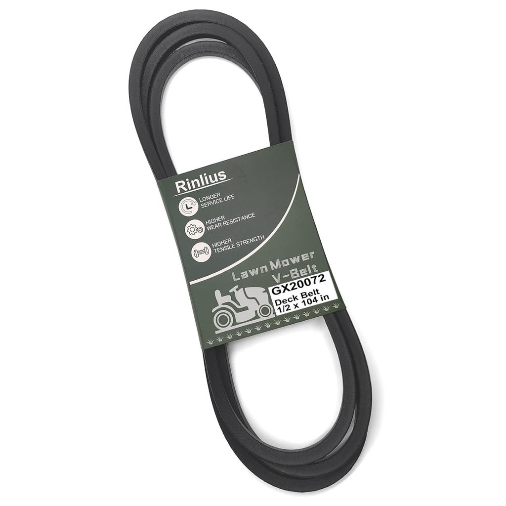 Correia do Deck de Corte GX20072 (1/2" x 104") para Cortadores de Grama John Deere LA105 LA115 L110 D110 L100 L130 L1742