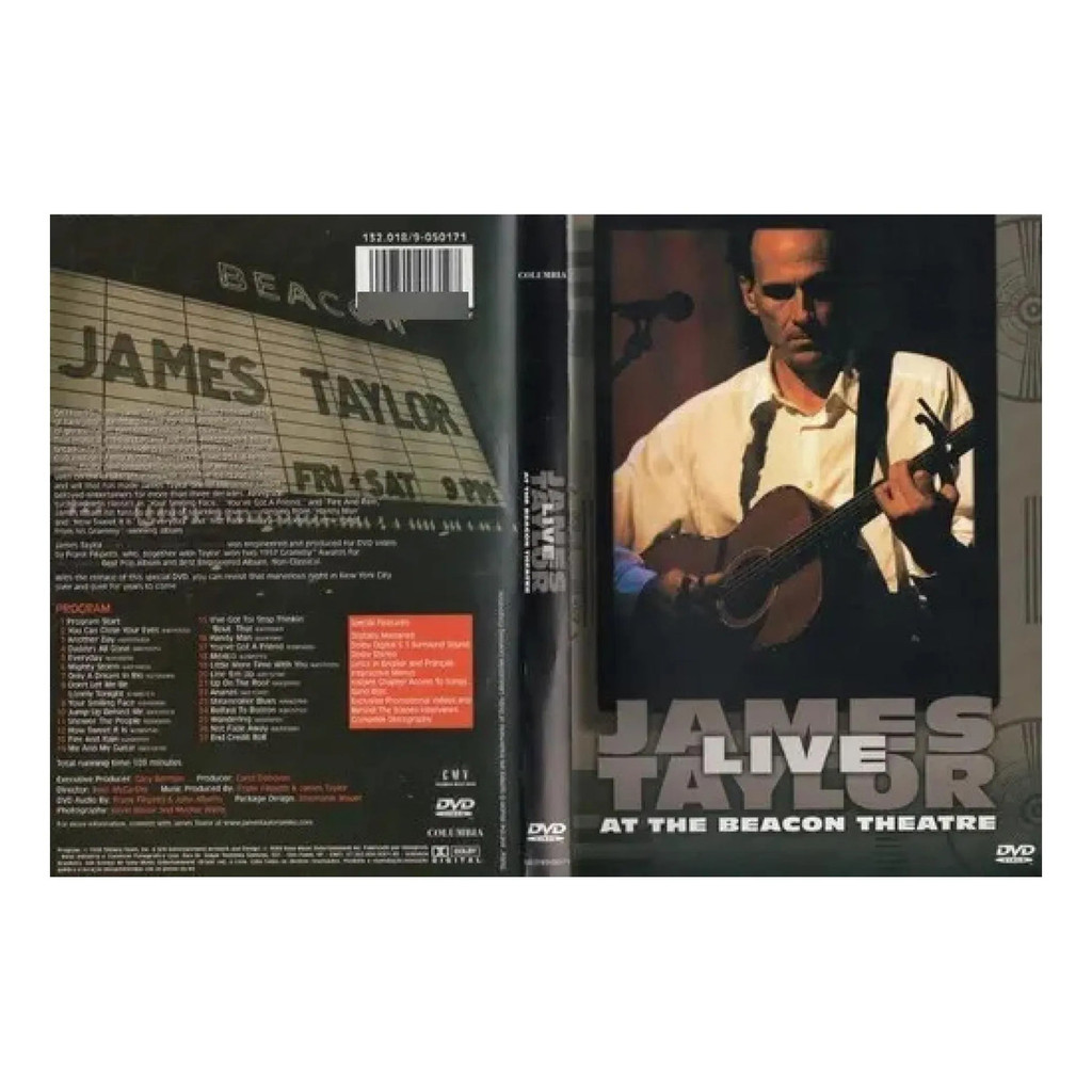 Dvd James Taylor Live At The Beacon Theatre