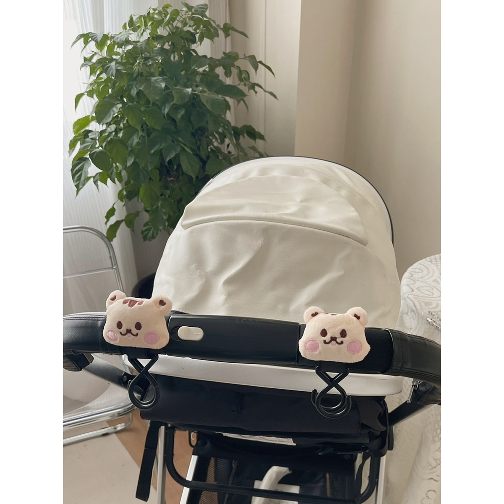 Coreano ins estilo carrinho de bebê gancho mãe bebê mochila andando bebê ferramenta útil carrinho urso cabe