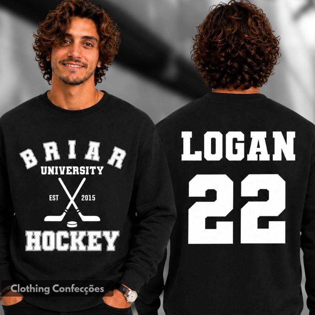 Moletom Careca Série Off Logan 22 Grace Hockey Romance Universitário Livro