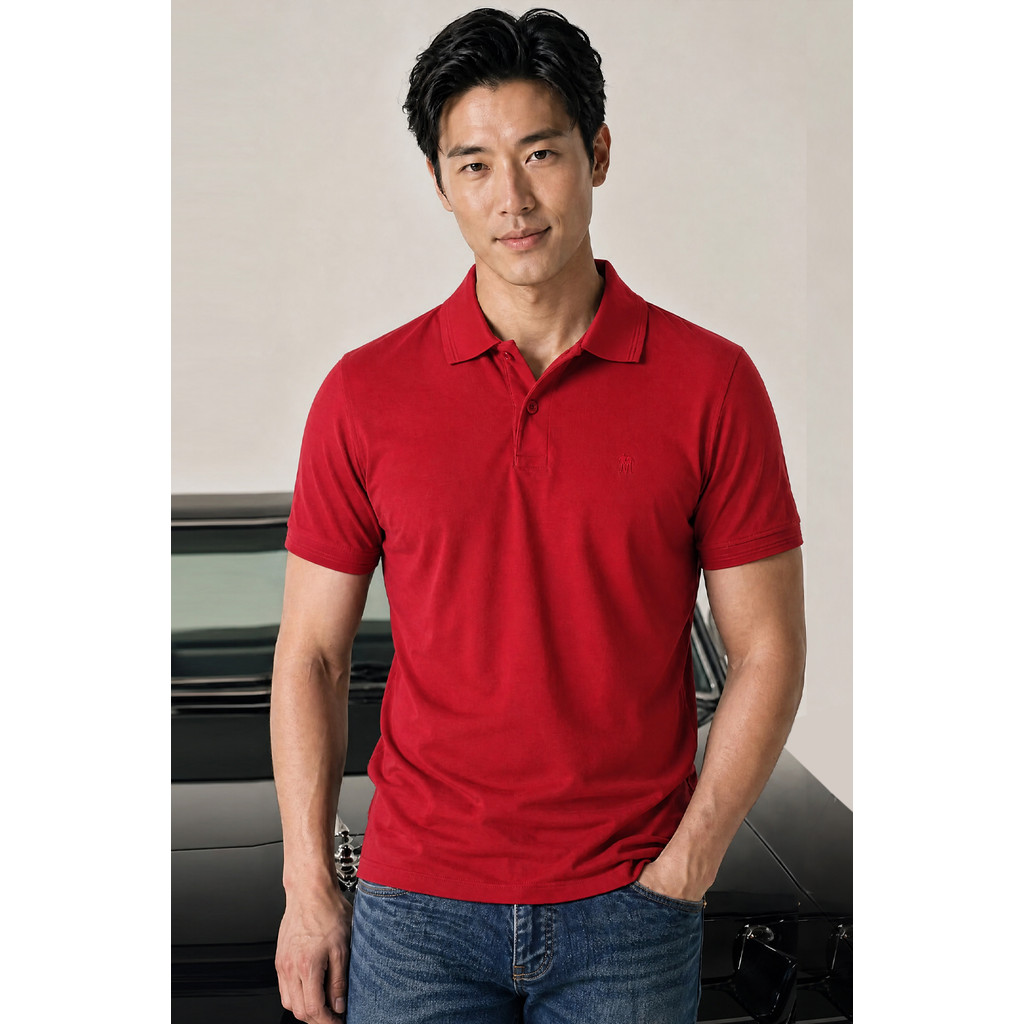 Polo Piquet Lisa Premium Polo Wear Vinho