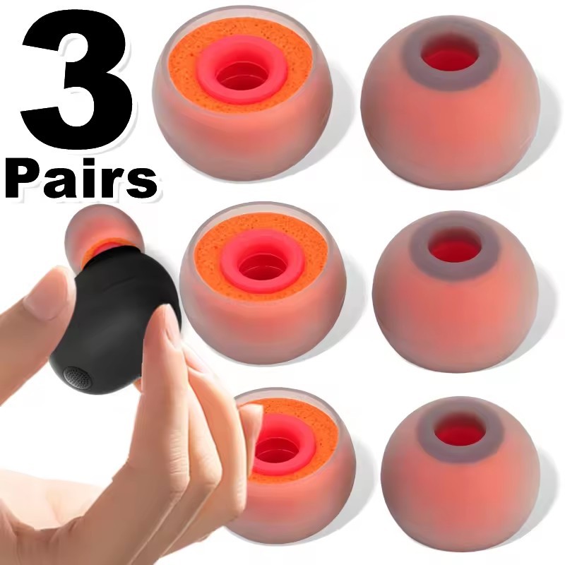 1/2/3 Pares De Fones De Ouvido Universais De Espuma De Memória De Silicone-Capa De Almofada S/M/L-Compatível Com Sony WF