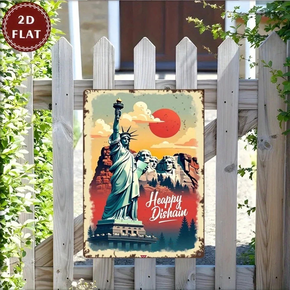 Ornamento De Bandeira CIFbuy Eua-Sino Da Liberdade , Águia , 4 De Julho Decoração De Estátua