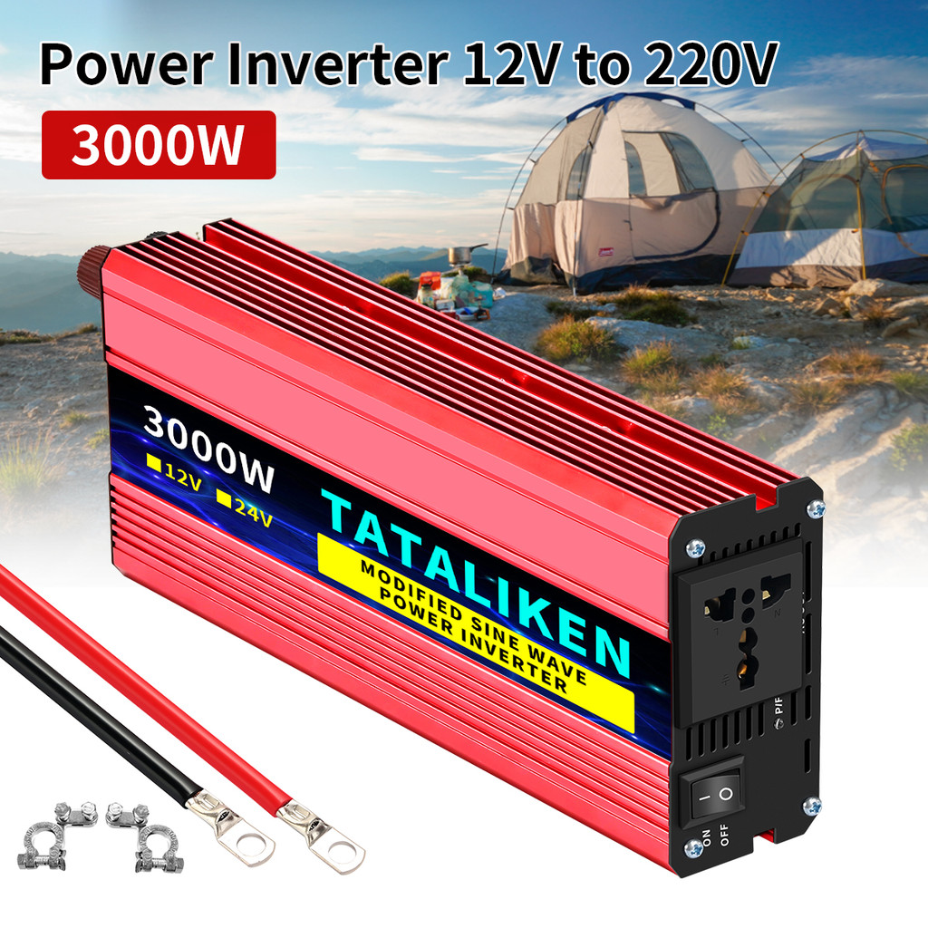 Inversor De Onda Senoidal Corrigida 3000W 12V Para 110V/220V Tomada Padrão Brasileiro Para Carro