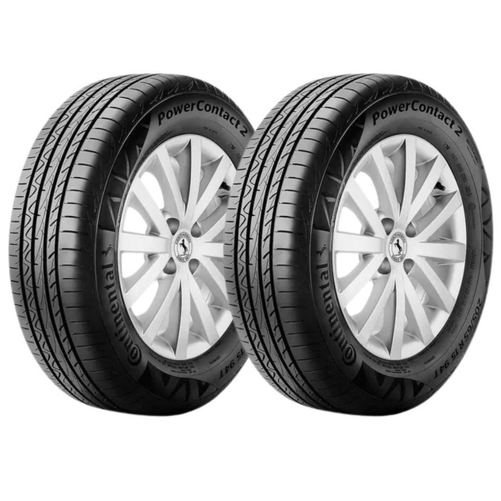 KIT 2 PNEUS ARO 14 185/60R14 CONTINENTAL POWERCONTACT 2 82H
