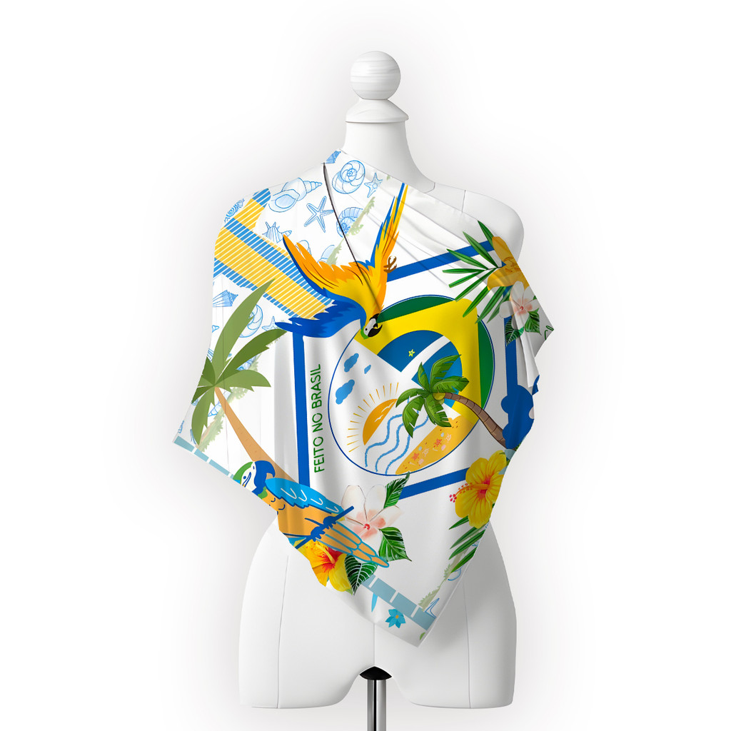Lenço Copa 70x70cm Sedinha Corte A Laser