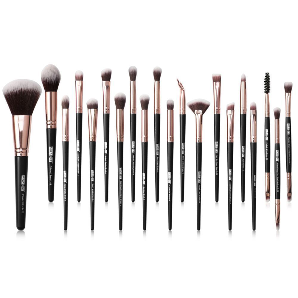 Iniciante conjunto completo pincel de maquiagem estudante festa fundação Blush sombra escova barato portátil conjunto de