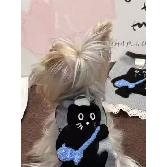 Roupas de gato primavera outono Muppets gato azul dourado gradiente Waffle maltês cão roupas para animais de estimação c