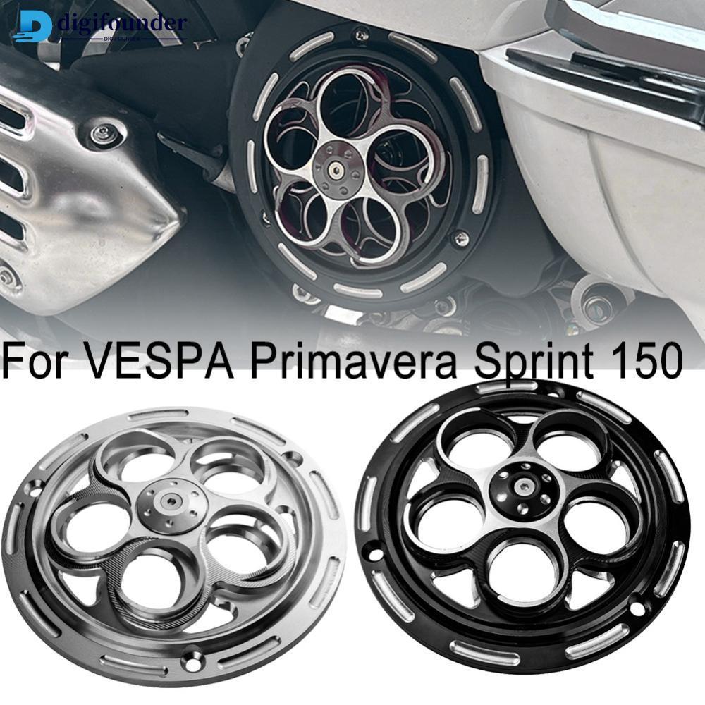 DIGIFOUNDER Motocicleta CNC Tampa De Ventilador Giratório De Alumínio Para VESPA Primavera Sprint 150 Cobertura De Resfr