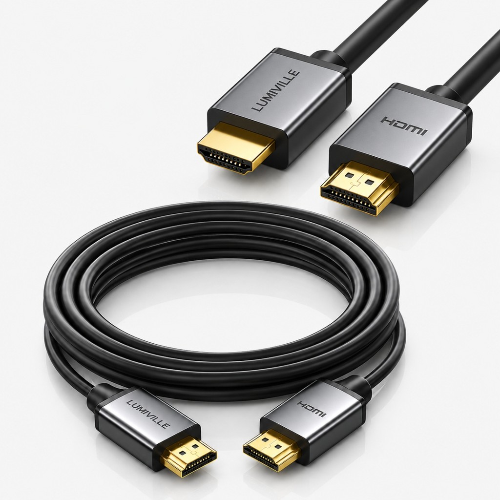 Cabo HDMI 2.1 5 Metros 8K 60Hz 4K 120Hz Ultra HD Alta Velocidade Gamer PS5 Xbox Smart TV Premium Hight Comercio