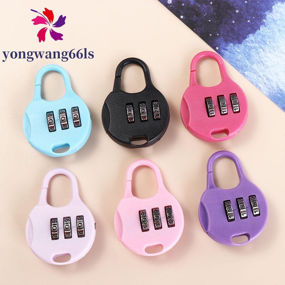 Cadeado YONGWANG , Trava De Combinação De Senha De Mochila De Plástico , Fechaduras De Dígitos De Bloqueio De Gaveta De 