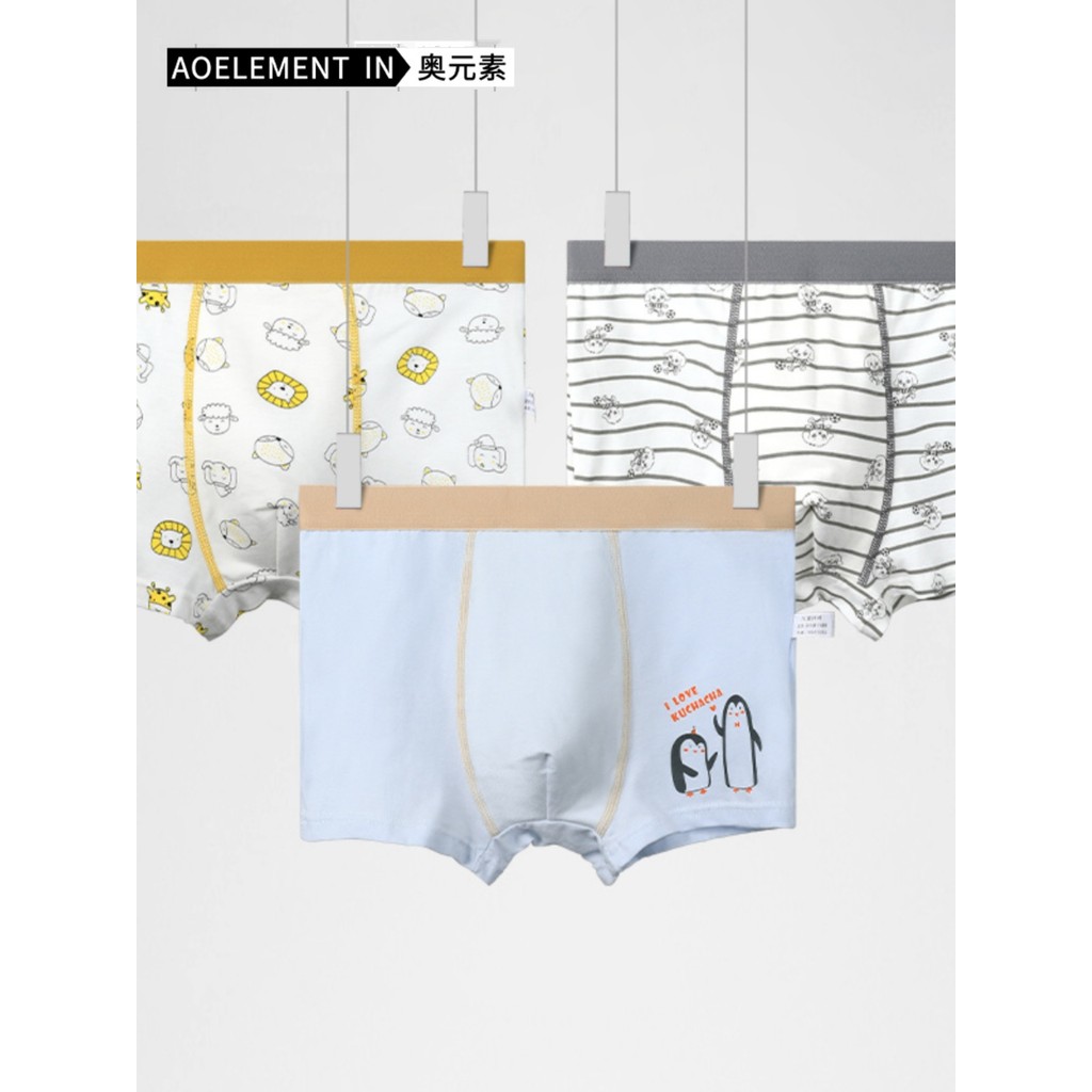 Roupa interior do bebê sem bunda meninos algodão boxer briefs médio grande crianças meninos confortáveis cuecas boxer
