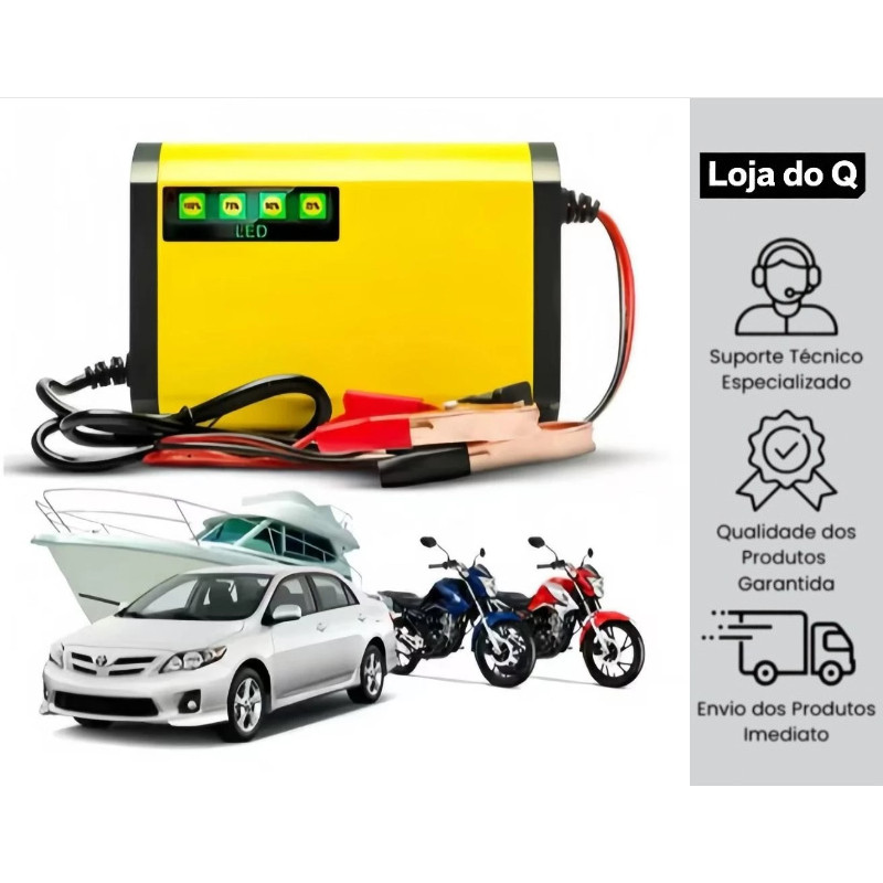 Carregador de bateria para motocicleta 12V2A-3A Carregador de bateria para carro KA-1218