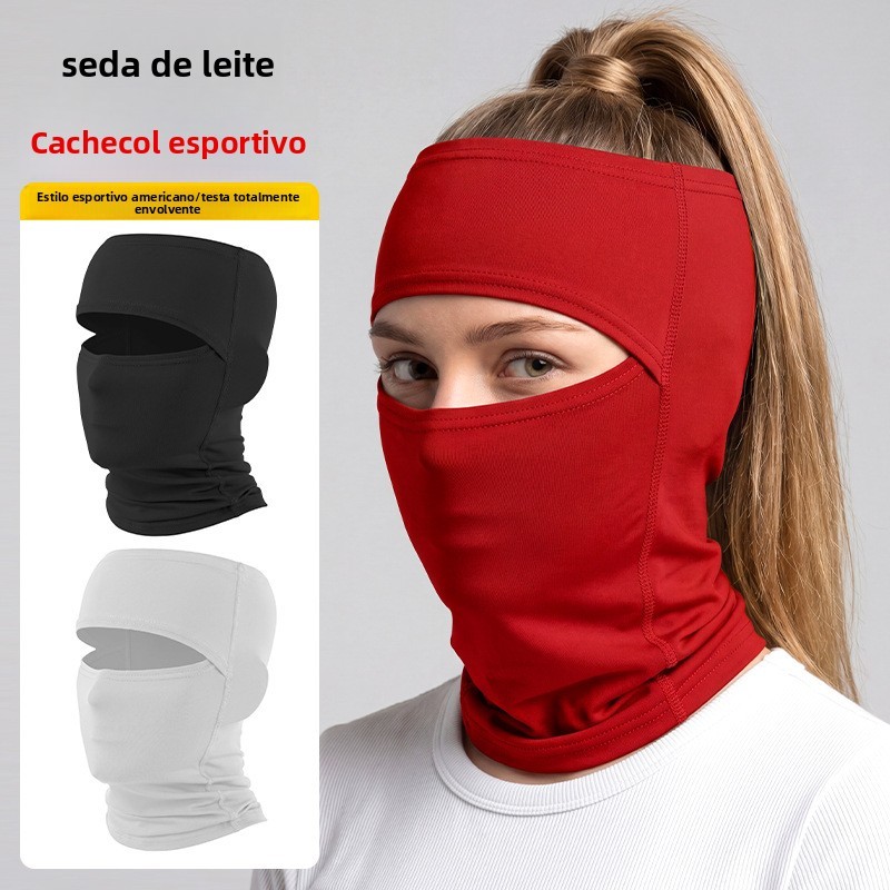 Polaina De Pescoço Para Esportes Ao Ar Livre , Protetor De Testa De Secagem Rápida , Máscara Facial Completa Andar De Mo