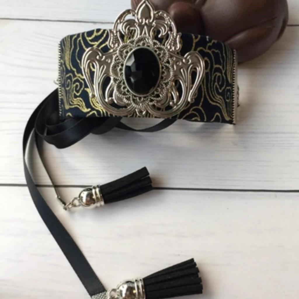 Traje antigo herói cocar Hanfu homens mulheres artes marciais antigo Dunhuang cabeça coroa estilo antigo Streamer laço d